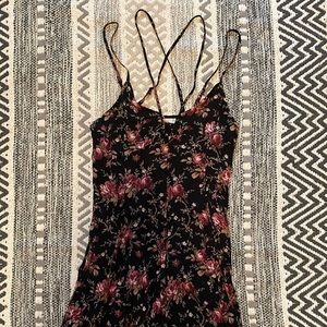 Cute strappy floral mini dress
